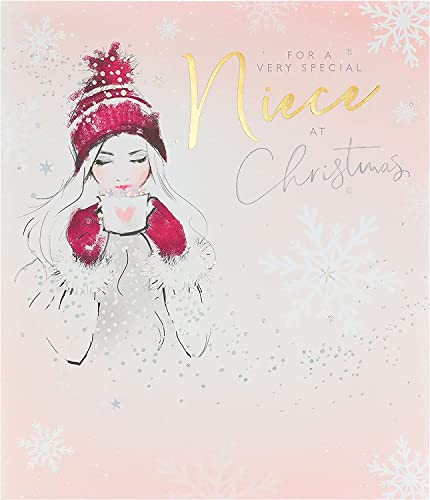 Nichte Weihnachtskarte – Weihnachtskarte für Sie – für die Nichte Weihnachtskarte – Happy Christmas Niece Karte – von Tante oder Onkel von UK Greetings