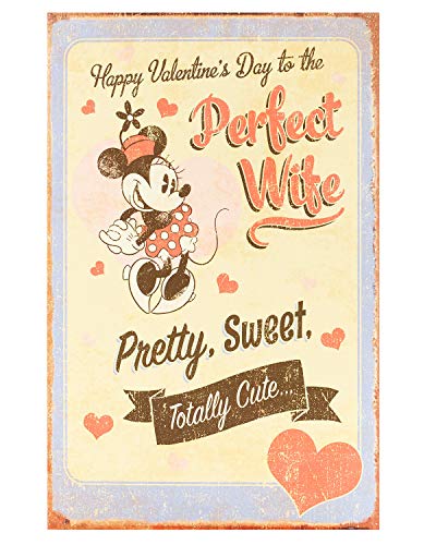 UK Greetings Disney Valentinstagskarte für Frau – Vintage Minnie Maus Design von UK Greetings