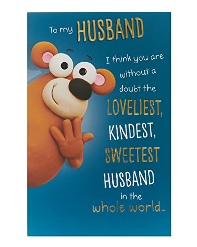 UK Greetings Geburtstagskarte für Ehemann, lustiges Design von UK Greetings