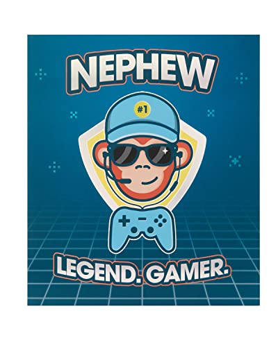 UK Greetings Geburtstagskarte für Neffen – Affen-Gamer-Design, mehrfarbig, 159 x 184 mm UK Greetings Geburtstagskarte für Neffen – Affen-Gamer-Design, mehrfarbig, 159 x 184 mm von UK Greetings