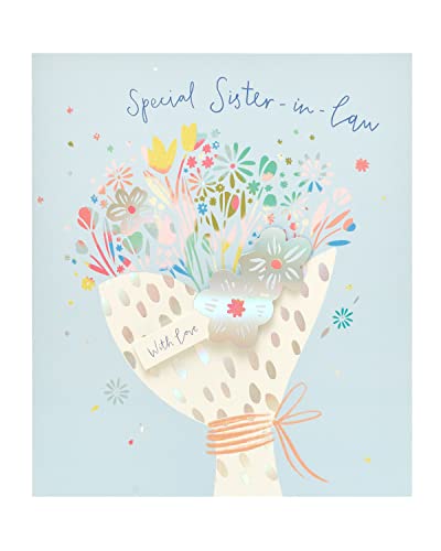 UK Greetings Geburtstagskarte für Schwiegerschwester – Geburtstagskarte für sie – Special Sister in Law von UK Greetings