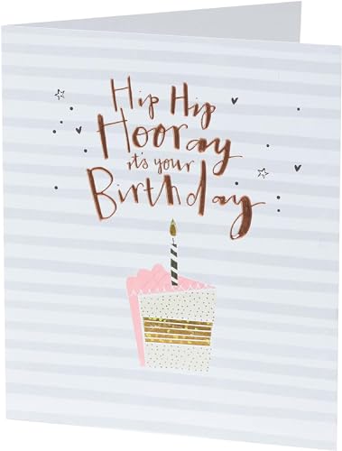 UK Greetings Geburtstagskarte für Sie – Frau Geburtstagskarte – Freund Geburtstagskarte – Geburtstagskuchen-Design, Weiß von UK Greetings