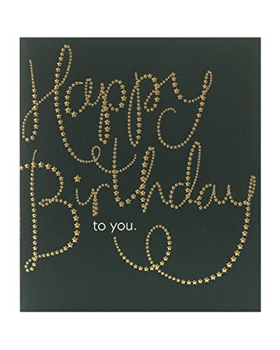 UK Greetings Geburtstagskarte für Sie – Happy Birthday Karte – Gold geprägt Letting Design, 294501-0-1 von UK Greetings