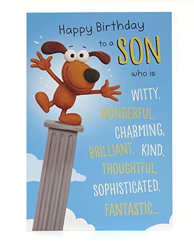 UK Greetings Geburtstagskarte für Sohn, lustige Geburtstagskarte von UK Greetings