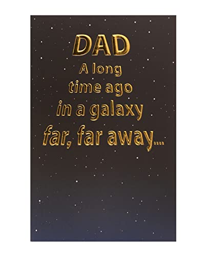UK Greetings Geburtstagskarte für Väter – Star Wars Geburtstagskarte für Väter – Geburtstagskarte für Ihn, braun, 149 mm x 229 mm von UK Greetings