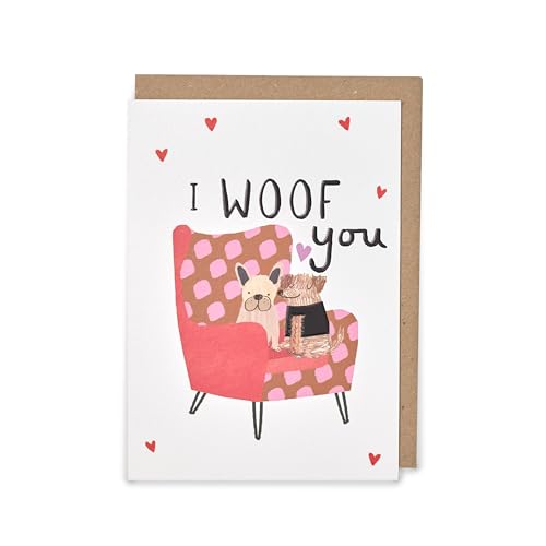 UK Greetings Kindred – I Woof You – Valentinstagskarte von UK Greetings