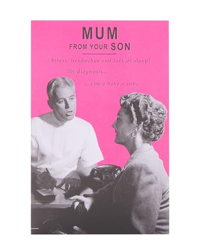 UK Greetings Muttertagskarte für Mama von Ihrem Sohn – lustiges Design von UK Greetings