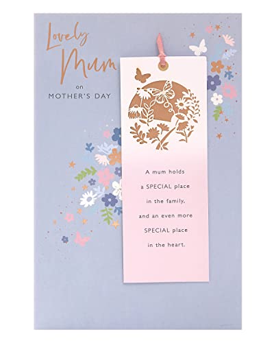 UK Greetings Muttertagskarte mit Umschlag – schönes Design, hellblau, 165 x 254 mm von UK Greetings