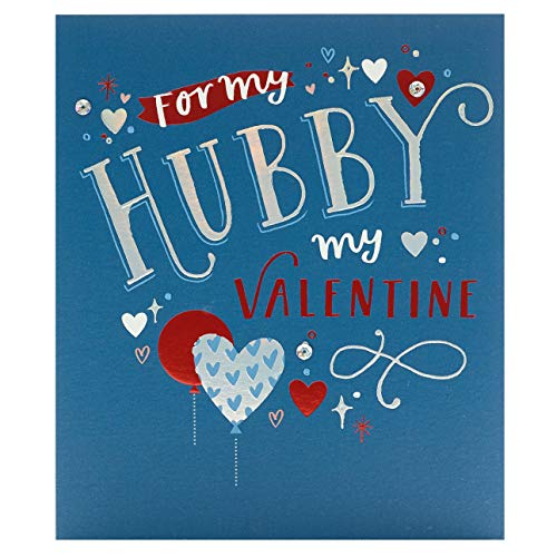 UK Greetings Valentinstagskarte für Ehemann – Folien-Design von UK Greetings