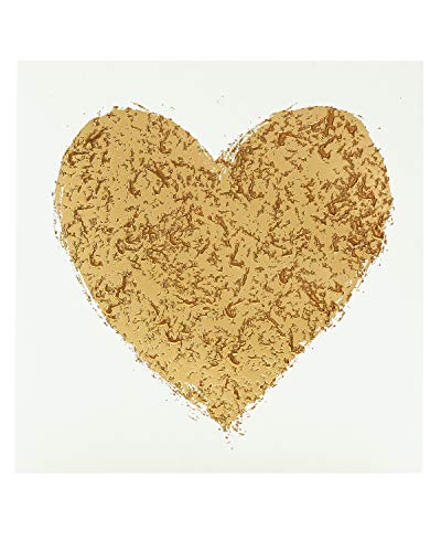 UK Greetings Valentinstagskarte für Sie und Ihn, goldfarbenes Herz-Design von UK Greetings
