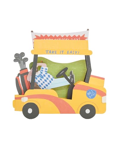 UK Greetings Vatertagskarte für Papa – Pop-Up-Golfwagen-Design von UK Greetings