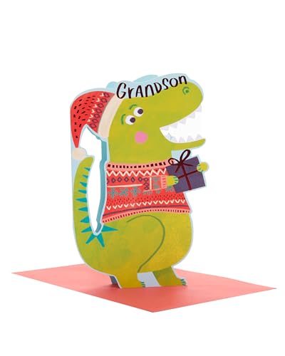 UK Greetings Weihnachtskarte für Enkel – festliches Dinosaurier-Design UK Greetings Weihnachtskarte für Enkel – festliches Dinosaurier-Design von UK Greetings