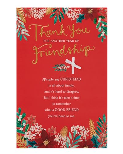 UK Greetings Weihnachtskarte für Freunde – Herzliches Design von UK Greetings