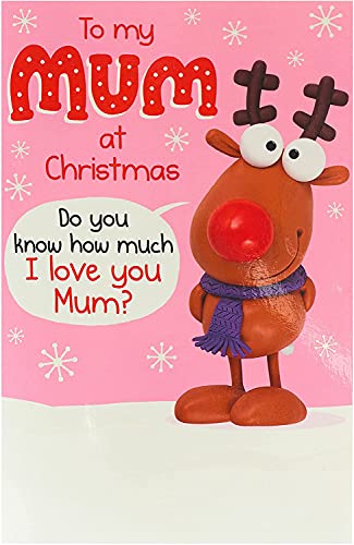 UK Greetings Weihnachtskarte für Mama – lustiges Design von UK Greetings
