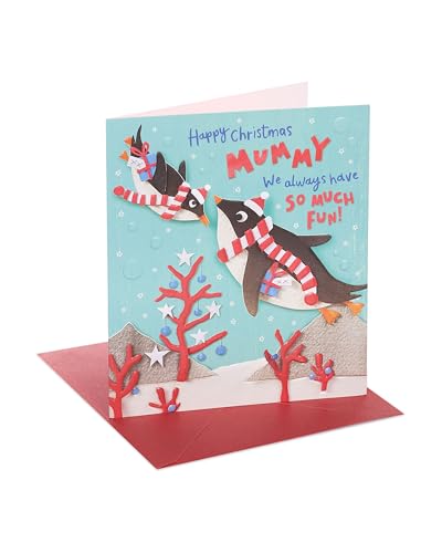 UK Greetings Weihnachtskarte für Mama – niedliches Pinguin-Design UK Greetings Weihnachtskarte für Mama – niedliches Pinguin-Design von UK Greetings