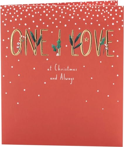UK Greetings Weihnachtskarte für die Person, die ich liebe, Schneeglöckchen-Design von UK Greetings
