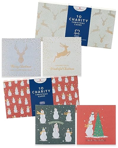 UK Greetings Weihnachtskarten für Ihn/sie/Freund, 4 Designs, mit Aufbewahrungsschachteln, 20 Stück von UK Greetings