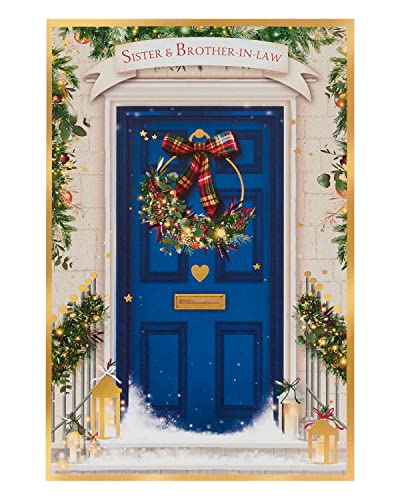 Weihnachtskarte für Schwester und Ehemann von UK Greetings