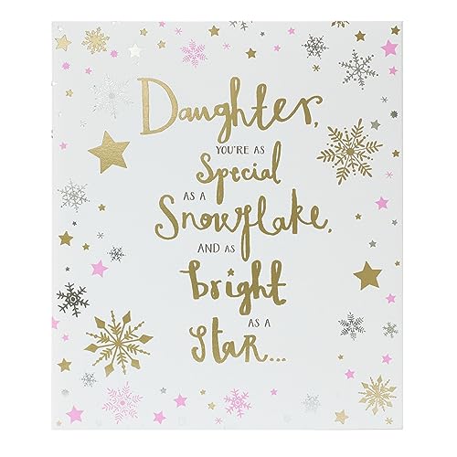 Weihnachtskarte für Tochter, für Tochter, Luxus-Tochter für Tochter von UK Greetings