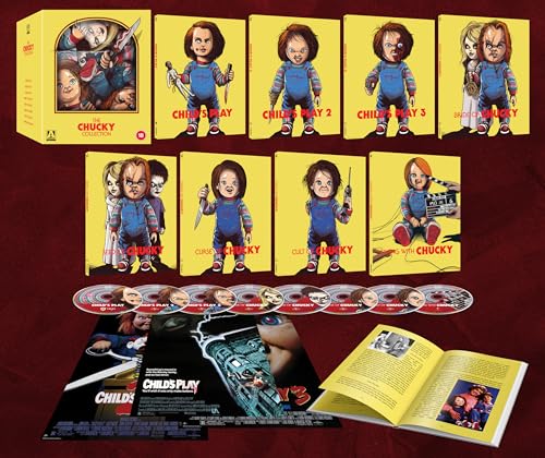 Childs Play 1 to 3 / Bride / Seed / Curse / Cult Of Chucky / Living With Chucky (Limited) [Blu-Ray] (Keine deutsche Version) von UK-MO