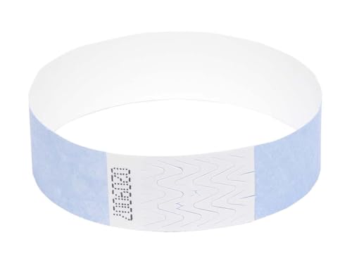 50 x Tyvek Armbänder Wasserdicht Reißfeste Event Armbänder für Partys, Events, Festivals, Crowd Management (Himmelblau, 19 mm (3/4 Zoll) von UK Wristbands