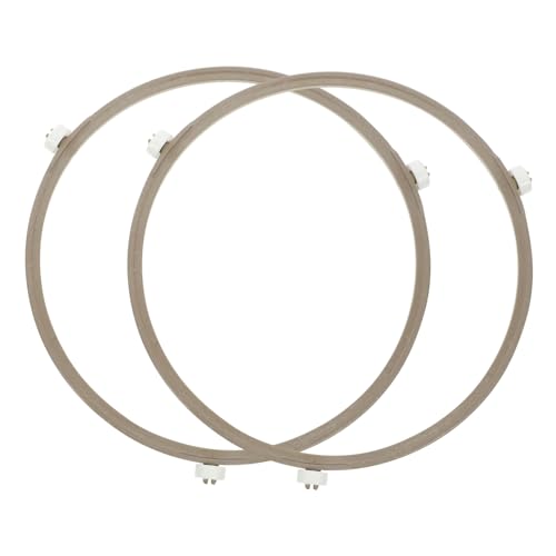 2St Radring für Glasplatten Drehteller für die Mikrowelle Gestell Stützring für Ofenplatte mikrowelle drehteller Mikrowellen-Drehteller mikrowelle zubehör Drehteller-Tray-Ringe UKCOCO von UKCOCO