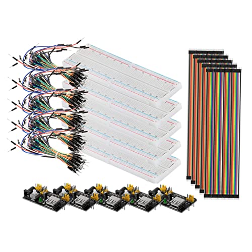 830 Leistungsmodul Power Cable netzkabel Jumper Wires Learning kit Circuit Board Power Schnur drahtbrücken Leiterplatte Breadboard-Linie -Linie einstellen Suite elektronisch von UKCOCO