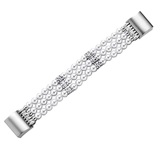 Smartwatch Ersatzbänder Kompatibel mit Charge 2, Kristallperlen Perlen Ersatzgurt für Smart Watch Elastic Watch Strap für Frauen- Weiß Smartwatch Ersatzbänder Kompatibel mit Charge 2, Kristallperlen Perlen Ersatzgurt für Smart Watch Elastic Watch Strap für Frauen- Weiß von UKCOCO