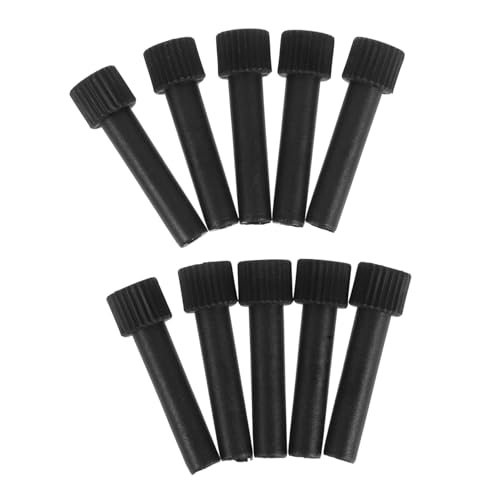 UKCOCO 10 Stück Drehgriff für den Lampenkopf Lampenteile Hardware Ersatzschraubenknopf für Deckenleuchte Lampenschalterteile Lampenschraubknopf Lampenknöpfe Plastik Black von UKCOCO