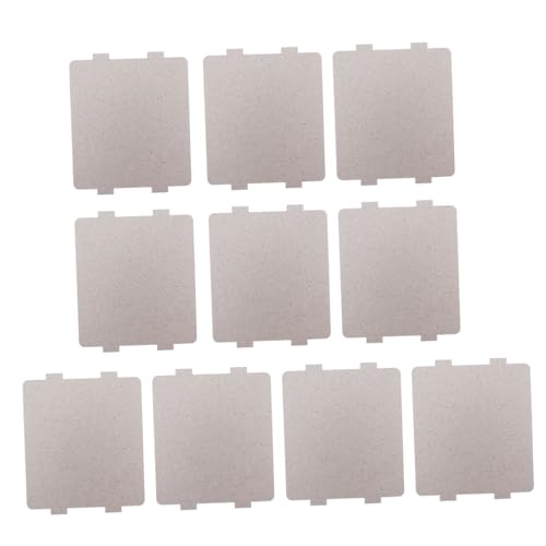 UKCOCO 10 Stück Mikrowellenzubehör Mikrowellen-Wellenleiter-Glimmerabdeckung Wellenleiterabdeckung Wellenleiter-Abdeckungs-Glimmerplatten mikrowelle zubehör Harz Silver von UKCOCO