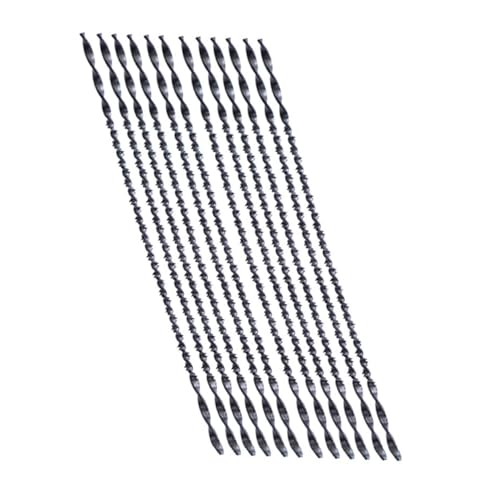 UKCOCO 12 Stück Handsägenzubehör Multifunktionswerkzeug Spiralförmige Klingen Sägeblätter U-förmige Sägen Diy Blätter Dekupiersägen Spiralblätter 45# Stahl Black von UKCOCO
