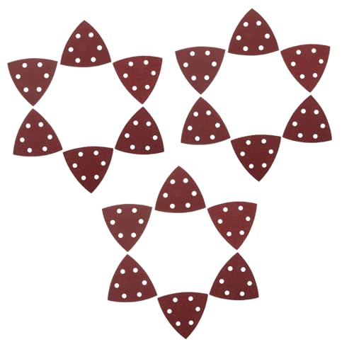 UKCOCO 120 Stück Dreieck Schleifpapier Holzbearbeitungszubehör Schleifpapier Für Elektrische Schleifmaschinen Schleifpapier Für Metallschleifmaschinen Schleifmaschinen Für von UKCOCO