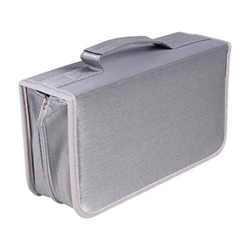 UKCOCO Cd-Tasche Merzerisierter Stoff Cd-aufbewahrungskoffer 128 Stück Kapazität Handheld-cd-Tasche Für DVD von UKCOCO