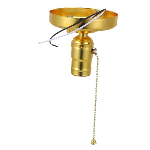 UKCOCO 1Satz Lampenfassung Mit Zugkette Vintage Deckenleuchte Für DIY Projekte Einfache Installation Für Wohnzimmer Schlafzimmer Restaurant Glühlampen Halter Für Basis von UKCOCO