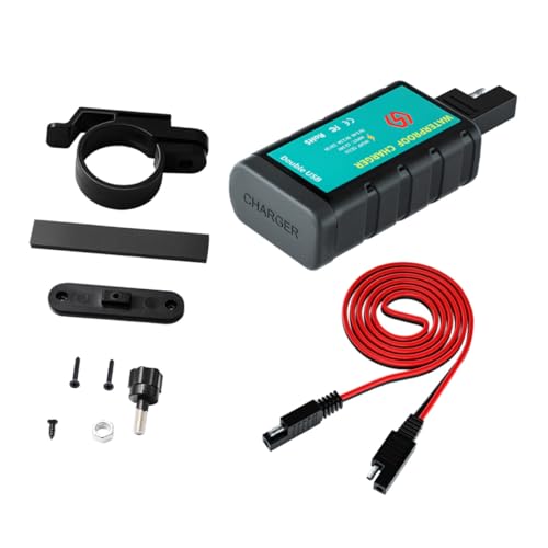 UKCOCO 1Satz USB Ladegerät mit Dual Buchse und Schalter Schnelles SAE Ladegerät für Motorräder Fahrzeuge und Boote Anschlusskabel für Mobile Geräte Unterwegs UKCOCO 1Satz USB Ladegerät mit Dual Buchse und Schalter Schnelles SAE Ladegerät für Motorräder Fahrzeuge und Boote Anschlusskabel für Mobile Geräte Unterwegs von UKCOCO