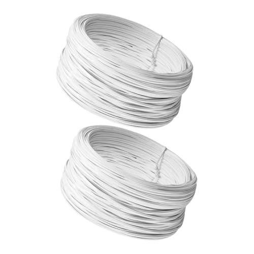 UKCOCO 2 Rollen Beschichteter Draht elektrogeräte blumenarrangement Draht für Bauarbeiten Anlage Vinyl dünn Eisendraht binden Gartendraht Verzinkter Eisendraht mit PVC-Beschichtung Weiß UKCOCO 2 Rollen Beschichteter Draht elektrogeräte blumenarrangement Draht für Bauarbeiten Anlage Vinyl dünn Eisendraht binden Gartendraht Verzinkter Eisendraht mit PVC-Beschichtung Weiß von UKCOCO