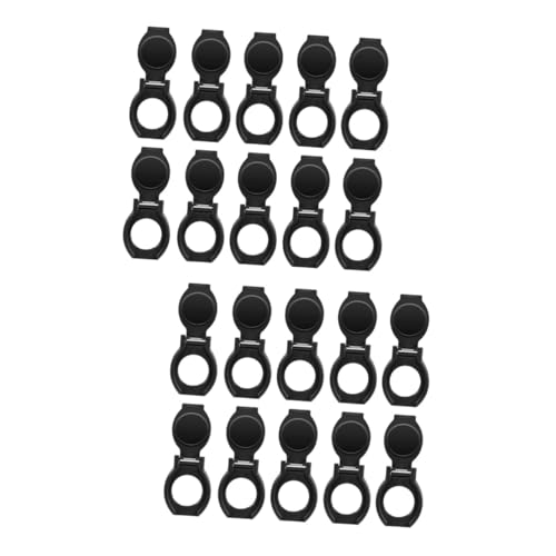 UKCOCO 2 Sätze À 10 STK Objektivdeckel abdecken Webcam- Kamera-Objektivschutz doppelseitiges Klebeband Lieferungen Aufkleber USB-Kameraobjektivabdeckung Kamerazubehör Abs Black von UKCOCO
