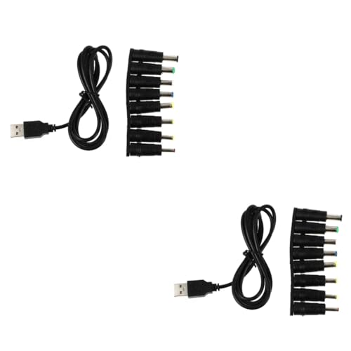 UKCOCO 2 Sätze Netzteil Langlebiges USB-zu-dc-stromkabel USB Zu Dc Netzkabel C USB-Kabel Geführtes Ladekabel USB Zu Dc Stromkabel Stromversorgungskabel Adapter Kupfer Gleichstrom von UKCOCO