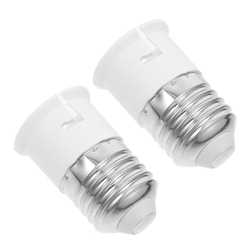 UKCOCO 2 Stück Lampenadapter E27-auf-b22-fassungshalter Glühbirnen -sockel -erweiterung Lampenfassungsadapter Buchse Lampenfassung Adapter E27-zu-b22-glühbirnen-konverter Weiß Pbt UKCOCO 2 Stück Lampenadapter E27-auf-b22-fassungshalter Glühbirnen -sockel -erweiterung Lampenfassungsadapter Buchse Lampenfassung Adapter E27-zu-b22-glühbirnen-konverter Weiß Pbt von UKCOCO
