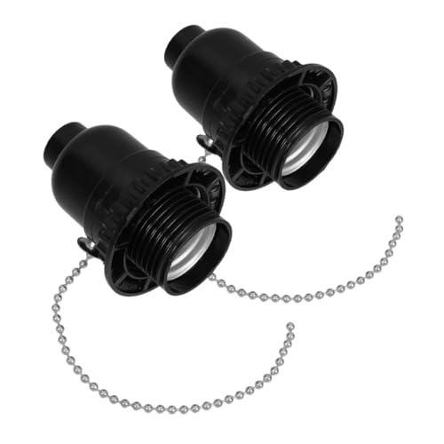 UKCOCO 2 Stück Lampenkopf Lampenfassungen Für Lampen Leuchte Mit Zugkette Lampenzugkette Ersatz Für Deckenleuchte Lampenfassung Deckenleuchtenfassung Lampenfassung Mit Zugkette von UKCOCO