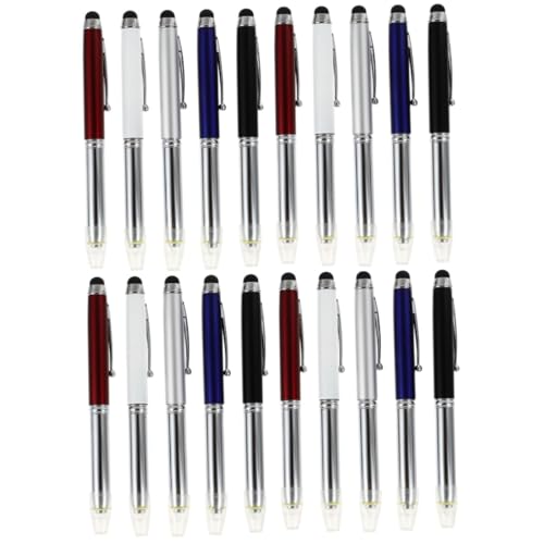UKCOCO 20 STK Kapazitiver Stift Oberflächenstift Touchscreen-Stift Eingabestift Bleistift aus Metall Kugelschreiber Stylus Bleistift LED-Lichtstifte berühren Rechner Werbestift Laptop von UKCOCO