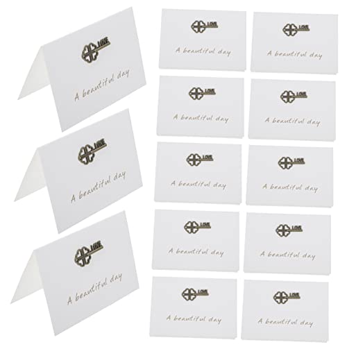 UKCOCO 20 Sätze Grußkarte Dankeskarte Weihnachten Party Fiesta Sortierte Karten Glücklich Einladungskarten Retro-segenskarte Neujahrssegen Nachrichtenkarte Vintage-karten Papier von UKCOCO
