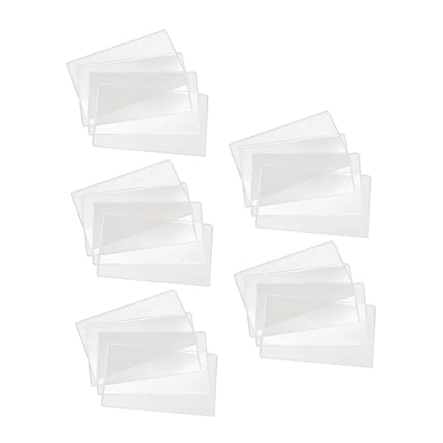 UKCOCO 20Stücke Papiergeldhalter für Briefmarkensammler Banknote Schutztaschen für Sichere Aufbewahrung von Geldscheinen und Sammlerstücken Transparentes Design von UKCOCO