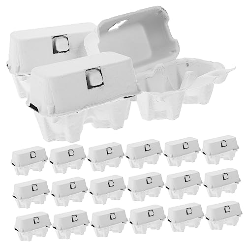 UKCOCO 24 Kartons aufbewahrungsdose storage boxes Ei- Eierhalter für die Küche Wachteleier Kartons Kühlschrank-Eierhalter Eierkarton Eierbehälter Eierständer Tablett von UKCOCO