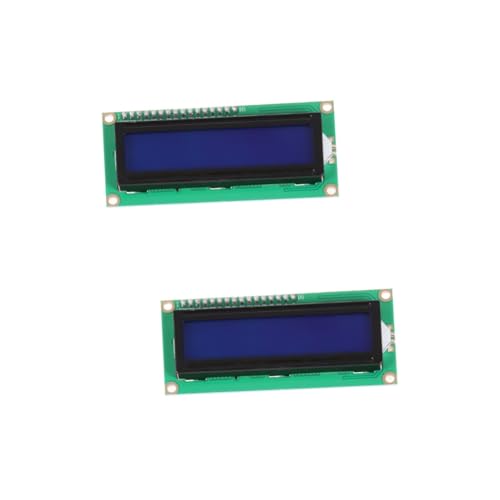 UKCOCO 2St Modul LCD Bildschirm Flüssigkristallanzeige elektronisches Bauteil Charakter i2c von UKCOCO