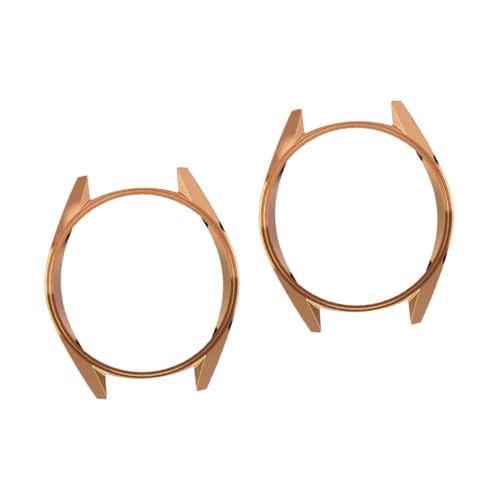UKCOCO 2 Stück Watch 2 46 Mm Uhrengehäuse Uhrenschutzrahmen Roségold TPU-Material von UKCOCO
