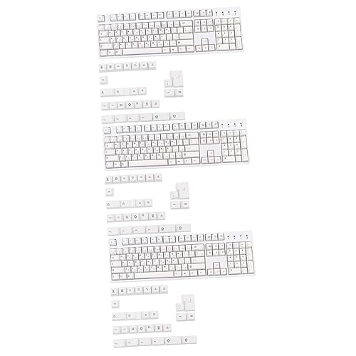 UKCOCO 3 Sätze Tastenkappe Tastaturschutz Tastatur-dekor Kappen Für Mechanische Tastaturen Computerzubehör Computer Tastatur Benutzerdefinierte Tastatur Pbt Weiß Laptop Schutzfilm von UKCOCO