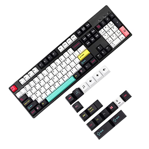 UKCOCO 3 Sätze à 122 Stück Tastenkappe Computer Tastatur Mechanisches Zubehör Japanisches Dekor Weiße Tastatur Mechanische Tastatur Computerzubehör Büro Pudding Japanischer Stil von UKCOCO