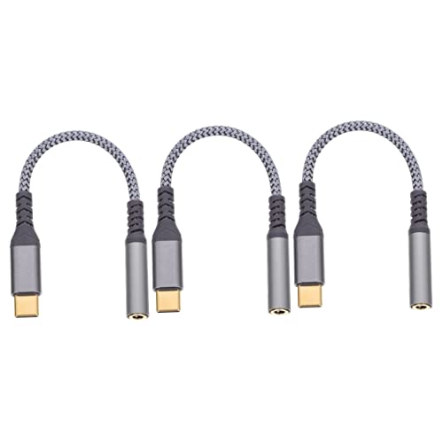 UKCOCO 3 Stücke Audio Adapter Kabel USB Kabel USB Headset Adapter Kopfhörer Adapter USB C Auf Aux Audio Dongle Kabel C Audio Adapter Kopfhörer Adapter Telefon C Auf 35 Mm von UKCOCO