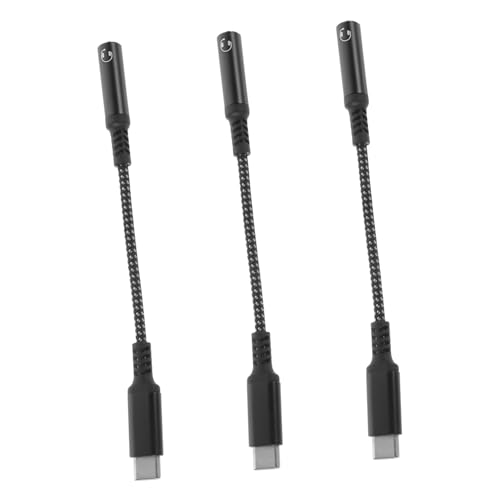 UKCOCO 3stücke Type-c Zu Kopfhöreradapter Kabel USB C Zu Audio Klinke Adapter Für Smartphones Robustes TPE Kompakt Und Tragbar Plug-and-Play UKCOCO 3stücke Type-c Zu Kopfhöreradapter Kabel USB C Zu Audio Klinke Adapter Für Smartphones Robustes TPE Kompakt Und Tragbar Plug-and-Play von UKCOCO